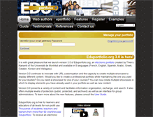 Tablet Screenshot of eduportfolio.org